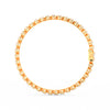 8.40 Ct Round Cut Moissanite Wave Tennis Bracelet 14K Yellow Gold Plated