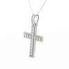 3Ct Round Moissanite Men Cross Pendant 14K Yellow Gold Plated