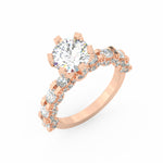 Load image into Gallery viewer, 3Ct Round Cut Moissanite Women's Wedding Engagement Ring – 14K White Gold Plated