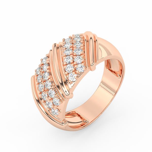 1Ct Round Cut Moissanite Men Cluster Wedding Band Ring 14K Yellow Gold Plated