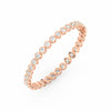8.70 Ct Round Cut Moissanite Bezel Set Tennis Bracelet 14K Yellow Gold Plated