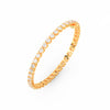 8.40 Ct Round Cut Moissanite Wave Tennis Bracelet 14K Yellow Gold Plated