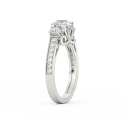 1.75Ct Round Cut Moissanite Women Engagement Wedding Ring 14K Yellow Gold Plated