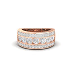 Load image into Gallery viewer, 2Ct Round Moissanite Men's Wedding Band Ring 14K White Gold Plated