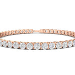 Load image into Gallery viewer, 7.50 Ct Round Cut Moissanite Tennis Bracelet 14K White Gold Plated