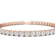 7.50 Ct Round Cut Moissanite Tennis Bracelet 14K White Gold Plated