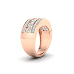 Load image into Gallery viewer, 2Ct Round Moissanite Men's Wedding Band Ring 14K White Gold Plated