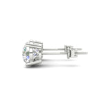 Load image into Gallery viewer, 4Ct Round Moissanite Women's Stud Earrings 14K White Gold Plated