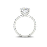 Load image into Gallery viewer, 3Ct Princess Cut Moissanite Women Engagement Ring 14K White Gold Plated