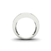 2.33Ct Round Moissanite Men's Wedding Band Ring 14K White Gold Plated