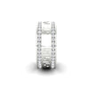 2.33Ct Round Cut Moissanite Men Unique Wedding Band Ring 14K Yellow Gold Plated