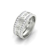 2.33Ct Round Cut Moissanite Men Unique Wedding Band Ring 14K Yellow Gold Plated