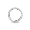 3.92 CT Round Cut Moissanite Men Wedding Band Ring 14K White Gold Plated