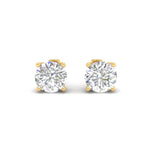 Load image into Gallery viewer, 4Ct Round Moissanite Women's Stud Earrings 14K White Gold Plated