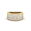2.33Ct Round Moissanite Men's Wedding Band Ring 14K White Gold Plated
