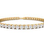 Load image into Gallery viewer, 7.50 Ct Round Cut Moissanite Tennis Bracelet 14K White Gold Plated