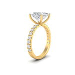 Load image into Gallery viewer, 3Ct Princess Cut Moissanite Women Engagement Ring 14K White Gold Plated