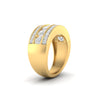 2.33Ct Round Moissanite Men's Wedding Band Ring 14K White Gold Plated