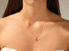Princess Cut Moissanite Solitaire Pendant 14K Yellow Gold Plated