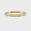 5.50 Ct Round Cut Natural Moissanite Channel Set Bangle Bracelet 14K Gold Plated