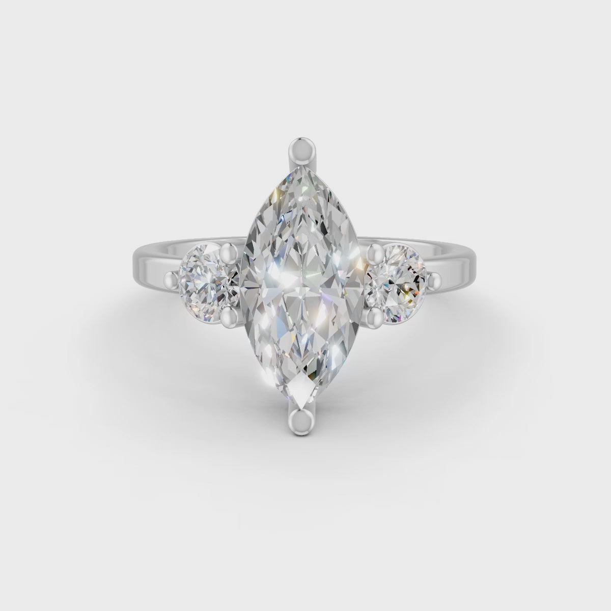 2Ct Marquise Cut Moissanite Women's Engagement Ring 14K Yellow Gold Plated