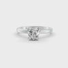 1-5 Ct Heart Cut Real Moissanite 4 Prong Solitaire Ring 14K Yellow Gold Plated