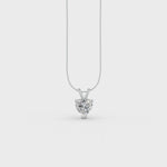 Load and play video in Gallery viewer, Heart Cut Moissanite Solitaire Pendant 14K Gold Plated