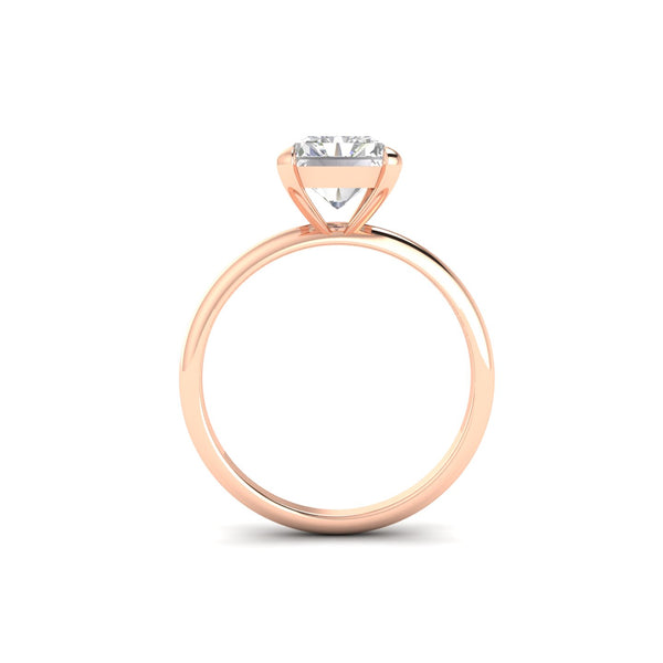 3Ct Radiant Cut Moissanite Women Solitaire Ring 14K Yellow Gold Plated