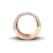 6CT Round Cut Moissanite Women's Wedding Band Ring 14K White Gold Plated