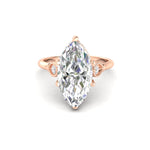 Load image into Gallery viewer, 4Ct Marquise Cut Moissanite Engagement Ring 14K Yellow Gold Plated
