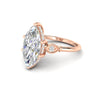 4.09Ct Marquise Cut Moissanite Engagement Ring 14K Yellow Gold Plated