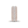 4Ct Round Cut Moissanite Men's Wedding Band Ring 14K Yellow Gold Plated