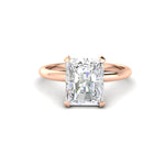 Load image into Gallery viewer, 3.50Ct Radiant Cut Moissanite Women Solitaire Ring 14K Yellow Gold Plated