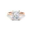 3Ct Radiant Cut Moissanite Women Solitaire Ring 14K Yellow Gold Plated