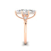 4.09Ct Marquise Cut Moissanite Engagement Ring 14K Yellow Gold Plated