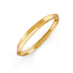 Load image into Gallery viewer, Elegant Gold Bangle with Sleek Cutout Design 14K Gold Plated