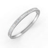 3.79 Ct Baguette & Round Natural Moissanite Women's Bangle Bracelet 14K Gold Plated