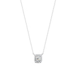 Load image into Gallery viewer, 0.30 Ct Round Cut Moissanite Women's Halo Necklace Pendant 14K Gold Plated