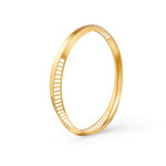 Load image into Gallery viewer, Elegant Gold Bangle with Sleek Cutout Design 14K Gold Plated