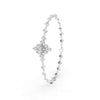 1.70 Ct Round Cut Moissanite Geometric Link Bracelet 14K Yellow Gold Plated