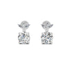 2.02 Ct Round Cut Moissanite Floral Drop Earrings 14K Yellow Gold Plated