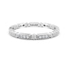 0.18Ct Round Cut Moissanite Full Eternity Band Ring In 14K Gold Plated