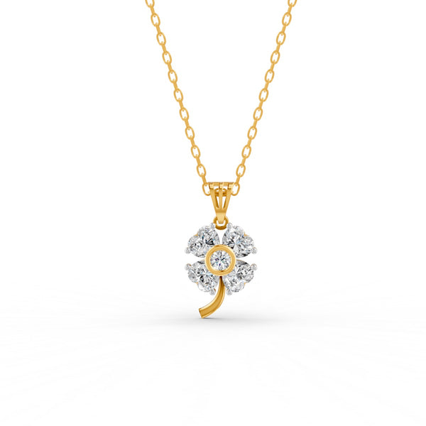 3.21 Ct Heart Cut Moissanite Women's Heart Necklace Pendant 14K Gold Plated