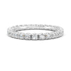 0.54Ct Round Cut Moissanite Full Eternity Band Ring 14K Gold Plated