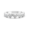 0.14Ct Round Cut Moissanite Half Eternity Band Ring 14K Gold Plated