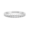 0.17Ct Round Cut Moissanite Bezel Set Half Eternity Band Ring 14K Gold Ring