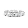 1.90 Ct Heart Cut Moissanite Full Eternity Band Ring In 14K Gold Plated
