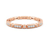 0.18Ct Round Cut Moissanite Full Eternity Band Ring In 14K Gold Plated