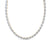 6.20 Ct Oval Cut Moissanite Tennis Necklace 14K Yellow Gold Plated