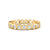 1.14Ct Round Cut Moissanite Bezel Set Full Eternity Band Ring 14K Gold Plated